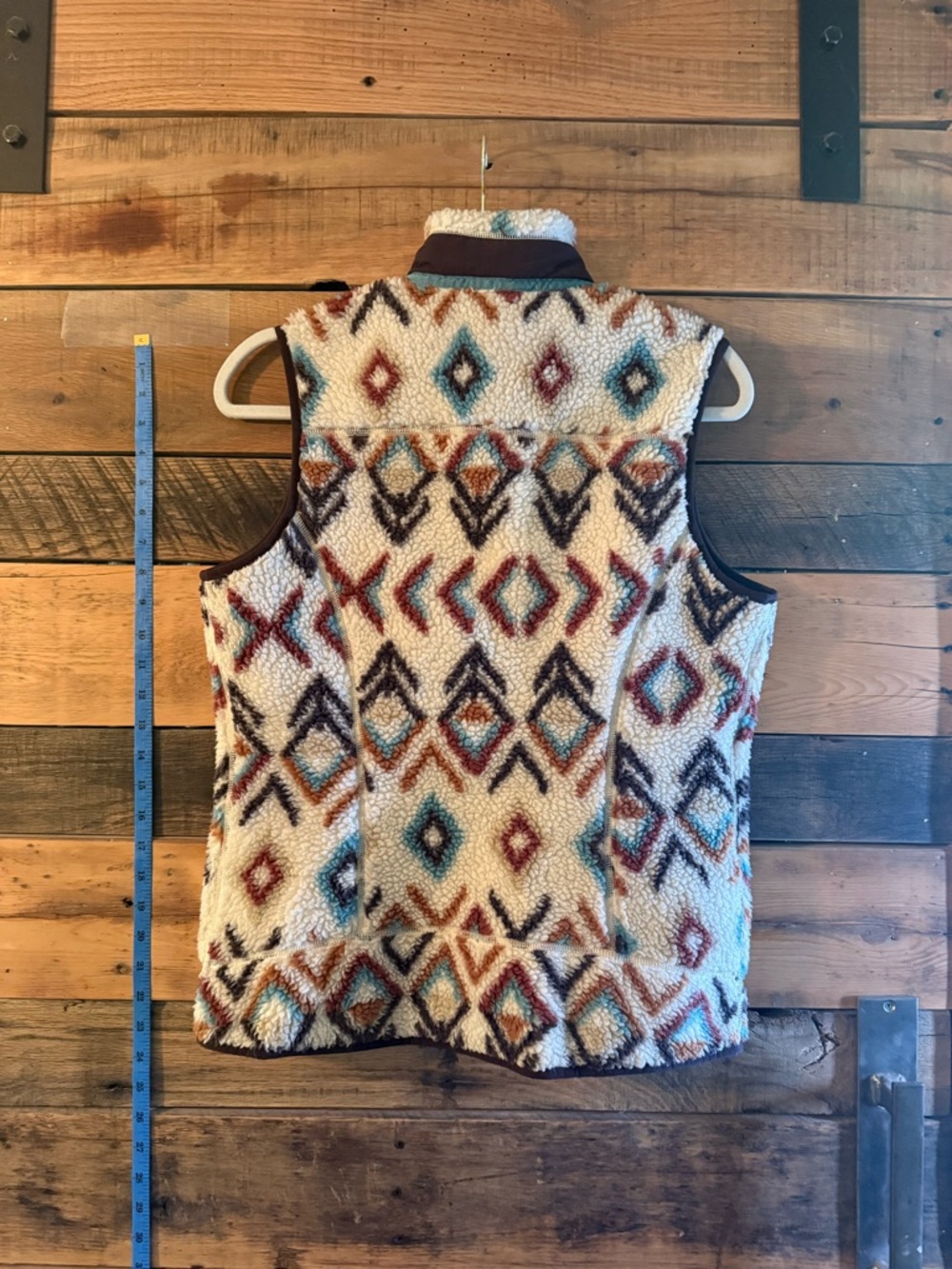 Patagonia Synchilla Fleece Vest Aztec Southwestern Print Women’s S - Picture 5 of 6